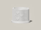 Modern Heart-Shaped Planter with Drainage & Saucer – Unique Valentine’s Day Gift for Plant Lovers, 3d Printed Planter Home Hosting Decor,