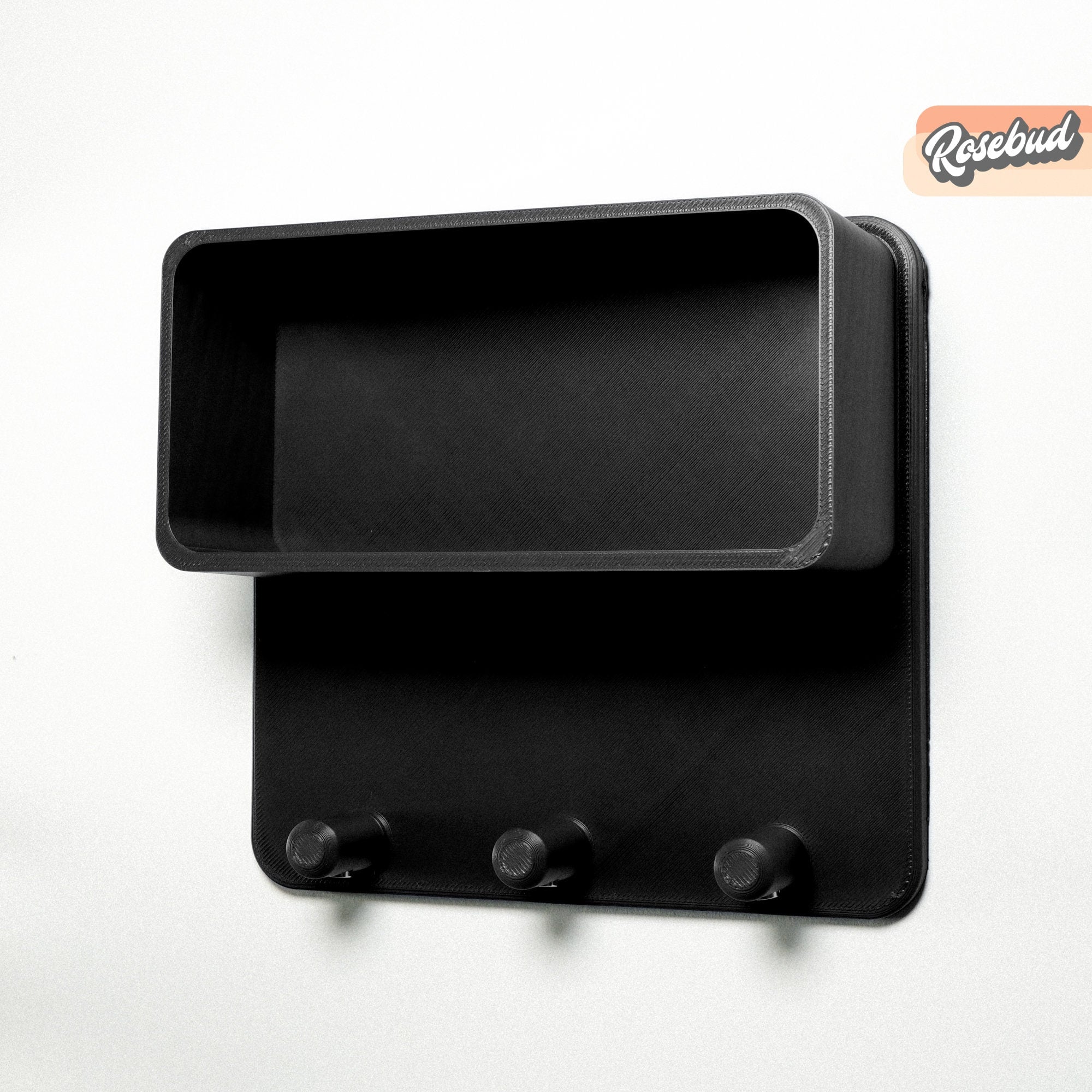 Floating Wall Shelf, Magnetic Key Holder