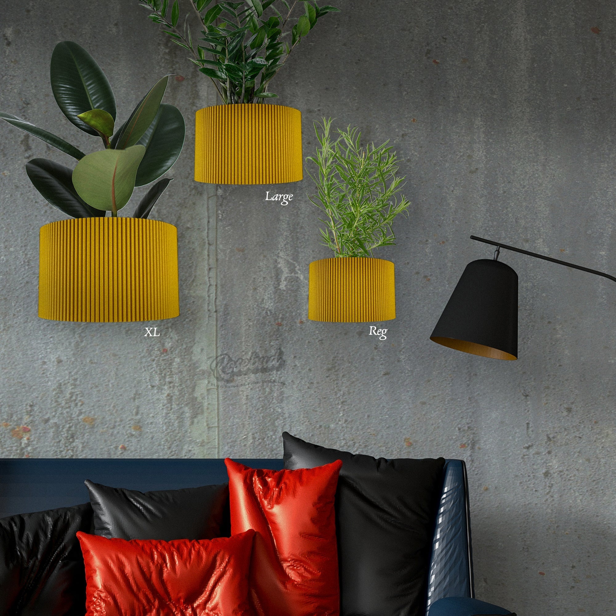 Ribbed Wall Planter